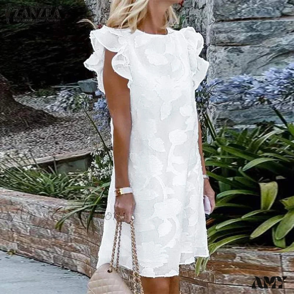 women's work dressesAmy Fashion - O Neck Party Vestidos Elegant Lace Crochet Dress