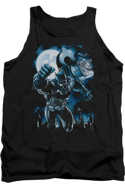Men's Shirts with Mock NecksBatman Moonlight Bat Adult Tank Top
