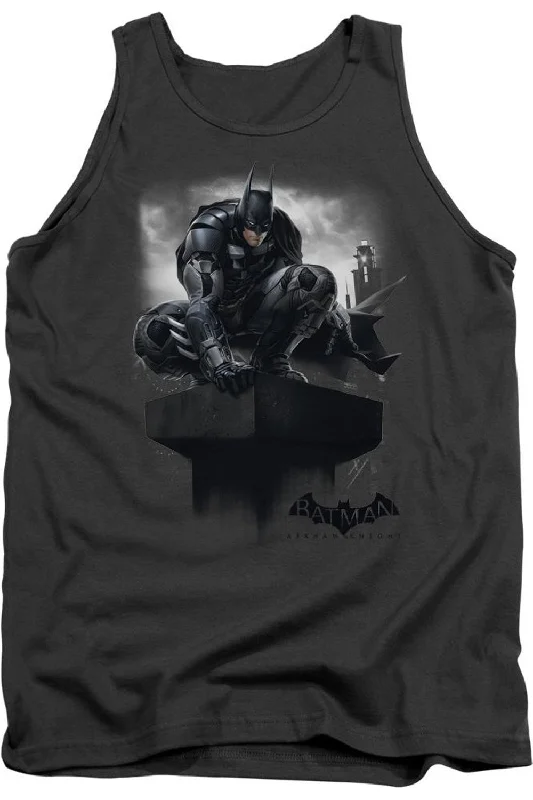 Men's Short-Sleeved ShirtsBatman Arkham Knight Perched Adult Tank Top