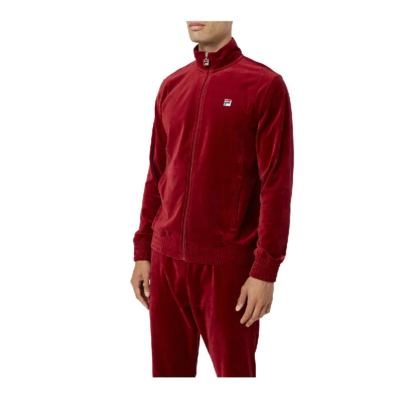 Essential Men's Puffer JacketsFila Mens O-Fit Velour Track Jacket LM13B750-603 Bikingred