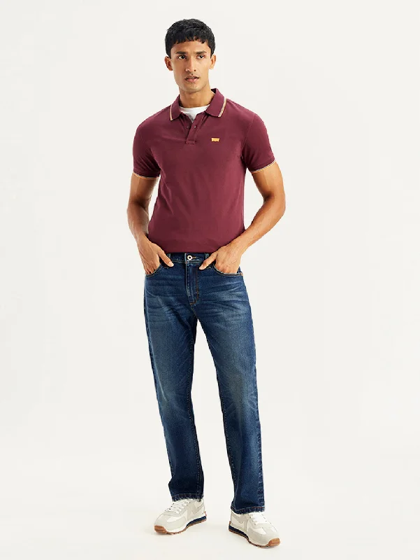 Men's Jeans with Fashionable RipsMen's 541 Tapered Fit Navy Jeans