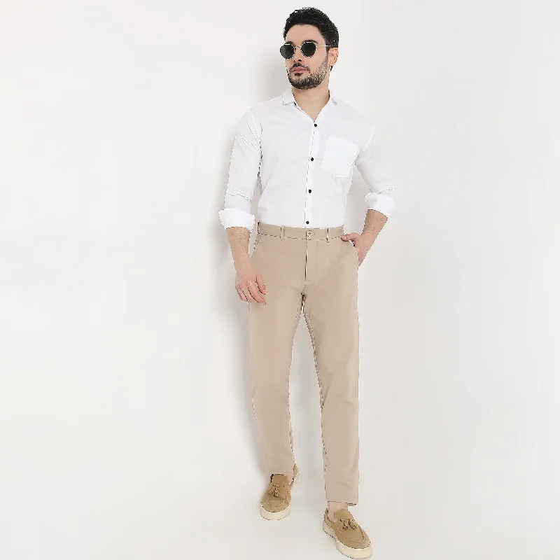Stylish Men's Cargo PantsKnit Crop Chinos™  - Ulitimate Comfort - 4 Way Flexibility by E-Fast® Stretch
