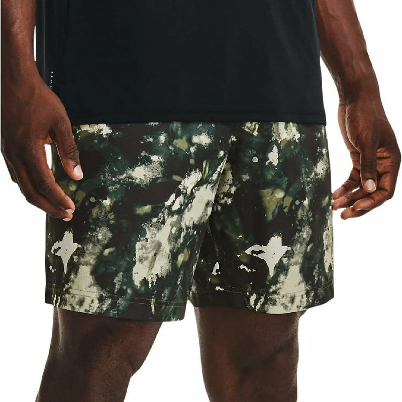 Men's Pants with Ripped and Distressed DetailsUnder Armour Woven Adapt Mens Training Shorts - Green