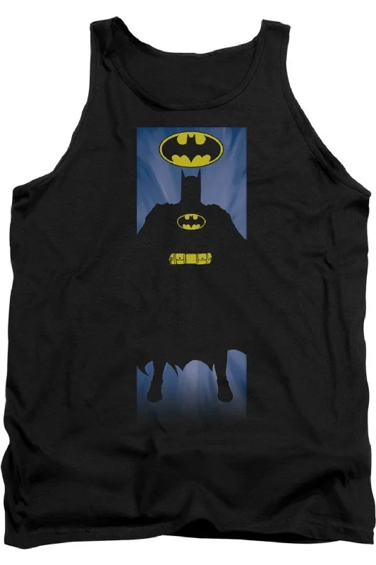 Lightweight Men's Linen ShirtsBatman Block Adult Tank Top
