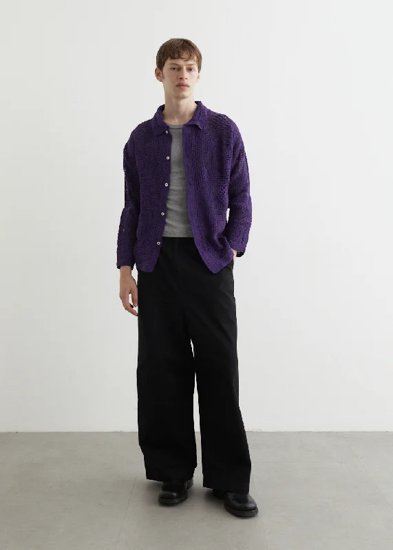 Men's Tailored Pants for a Sharp AppearanceCrochet Overshirt