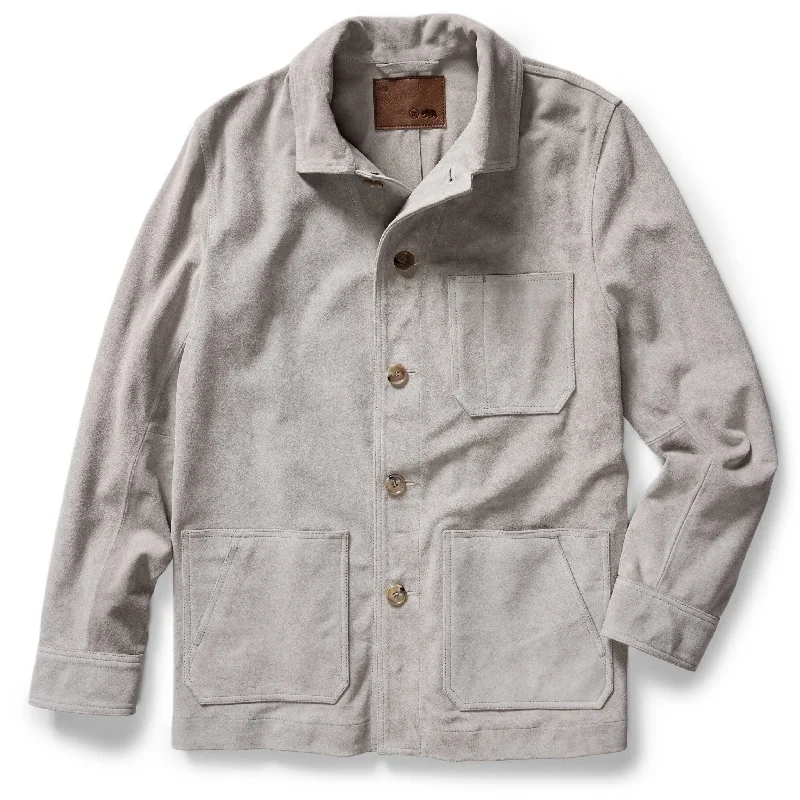 Men's Coats for AutumnThe Ojai Jacket in Oyster Suede