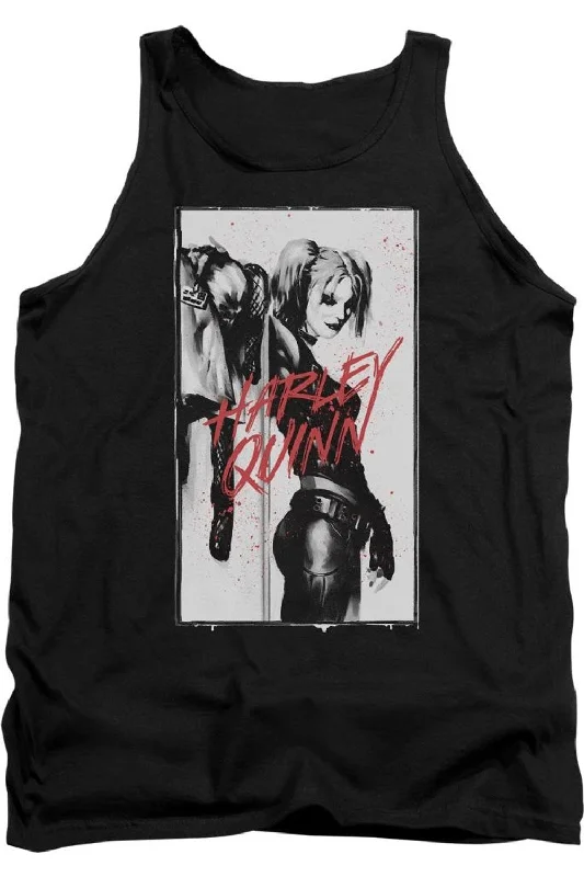 Men's Shirts with Hook-and-Loop ClosuresBatman Inked Quinn Adult Tank Top
