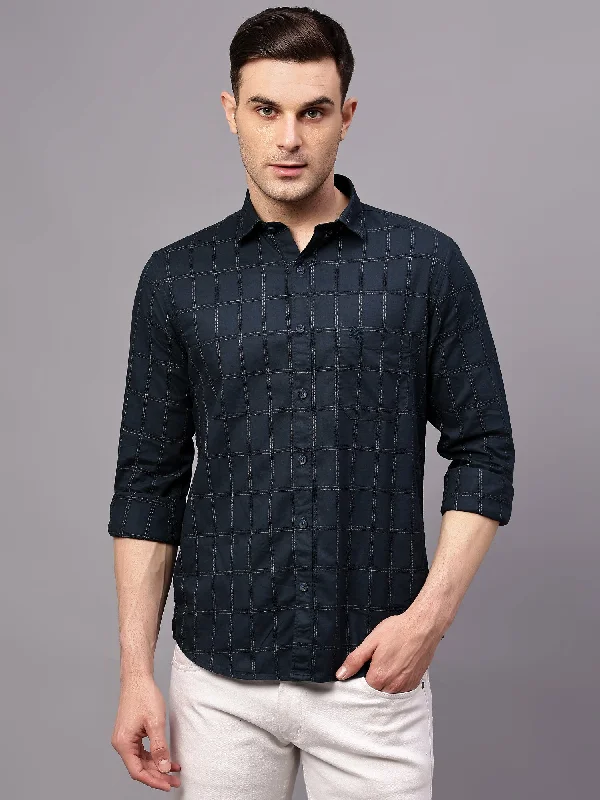 Men's Bootcut Jeans for a Flattering ShapeMen's Dark Green Casual Medium Checks Half sleeve Shirt