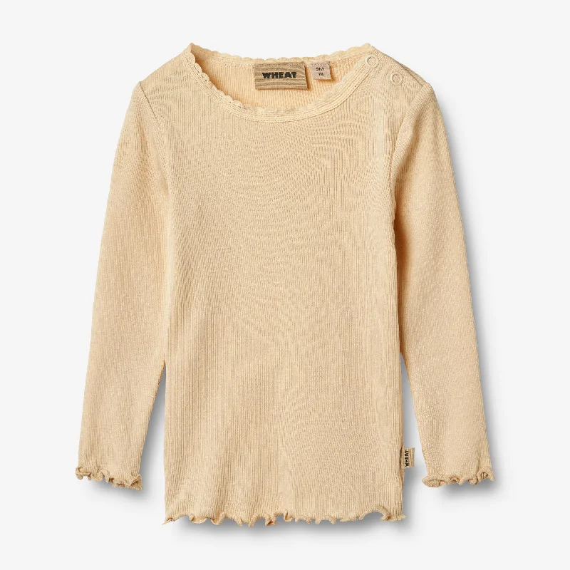 Men's Shirts with Belt LoopsRib T-shirt L/S Reese - macadamia