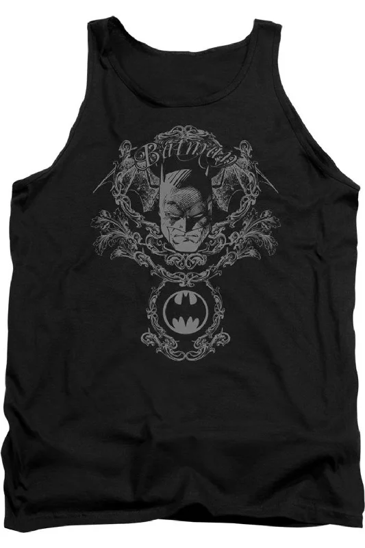 Men's Shirts with Hidden PocketsBatman Dark Knight Heraldry Adult Tank Top