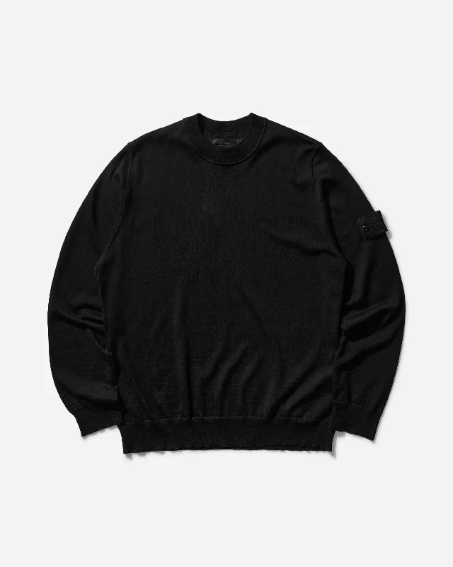 Men's Sweaters with Contrast TrimMen's Ghost Piece Light Wool Sweater Black
