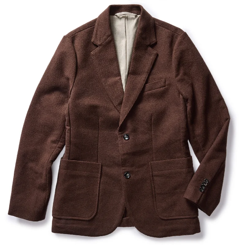 Classic Men's Trench CoatsThe Sheffield Sportcoat in Dark Chestnut Moleskin