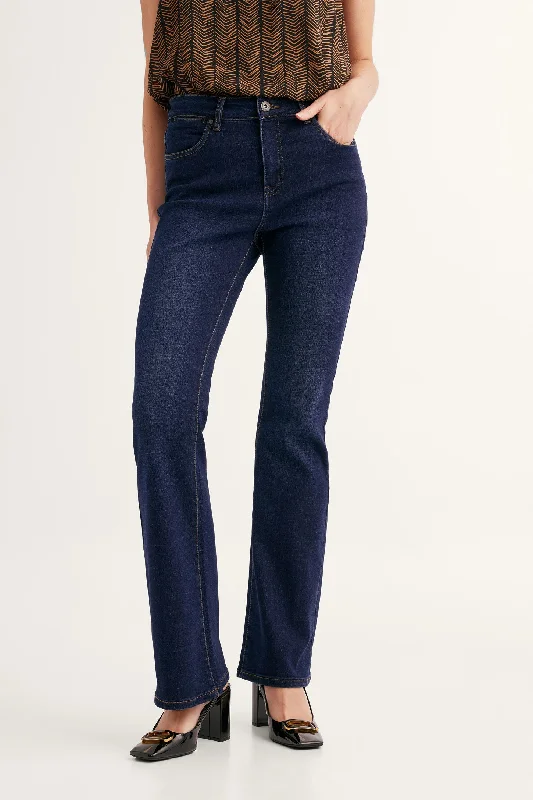 Designer Skinny Men's JeansJeans taille haute jambe évasée - Femme