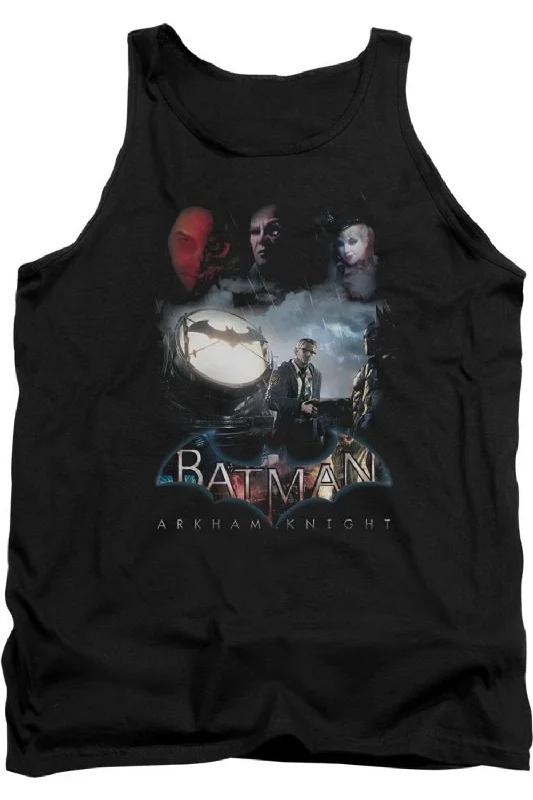 Men's Shirts with Embellished CollarsBatman Arkham Knight Villain Storm Adult Tank Top