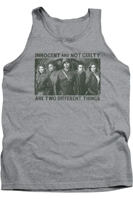 Men's Shirts with Double-Breasted DesignsArrow Not Guilty Adult Tank Top