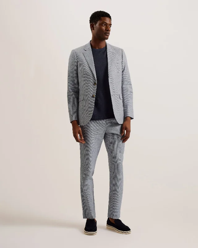 Men's Pants with Faux Leather PatchesFrankt Slim Fit Pinstripe Tailored Trousers Lt-Grey Men's Pants with Faux Leather PatchesFrankt Slim Fit Pinstripe Tailored Trousers Lt-Grey