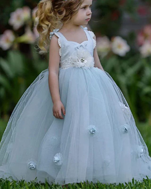 Plus-Size DressLovely Blue Flower Girl Dress Kids Party Dress, Little Girls Birthday Dress ,Wedding Dress for Girls FG1015 Plus-Size DressLovely Blue Flower Girl Dress Kids Party Dress, Little Girls Birthday Dress ,Wedding Dress for Girls FG1015
