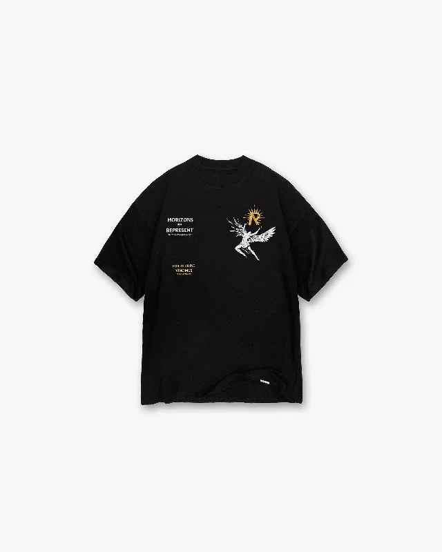 Men's Shirts with Abstract DesignsIcarus T-Shirt - Jet Black