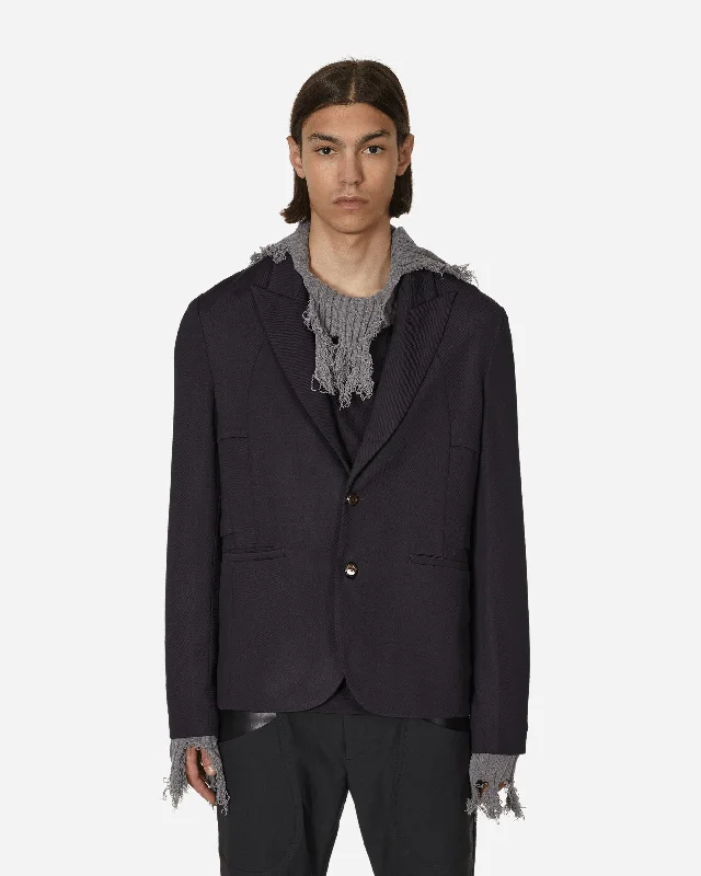 Men's Coats with Inner PocketsRia Ventilation Blazer Dark Blue