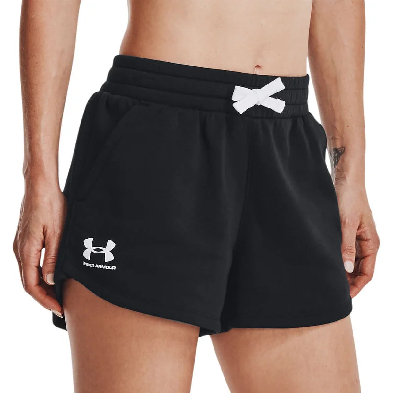 Men's Pants with Elastic CuffsUnder Armour Rival Womens Fleece Shorts - Black