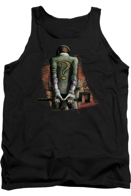 Men's Dressy Shirts for Formal EventsBatman Arkham City Riddler Convicted Adult Tank Top