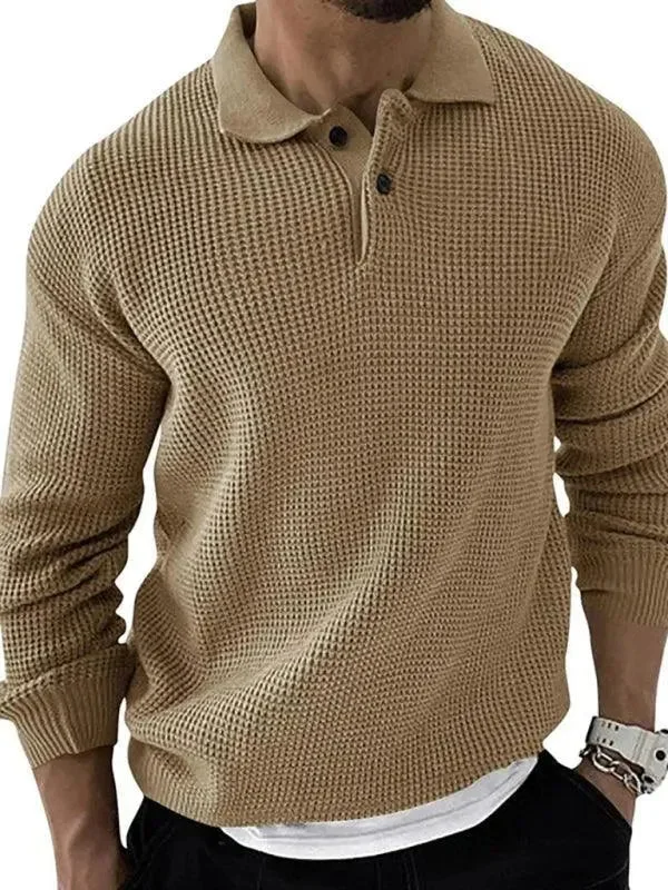 Men's Sweaters with Long SleevesUrban Polo Pullover Men Sweater