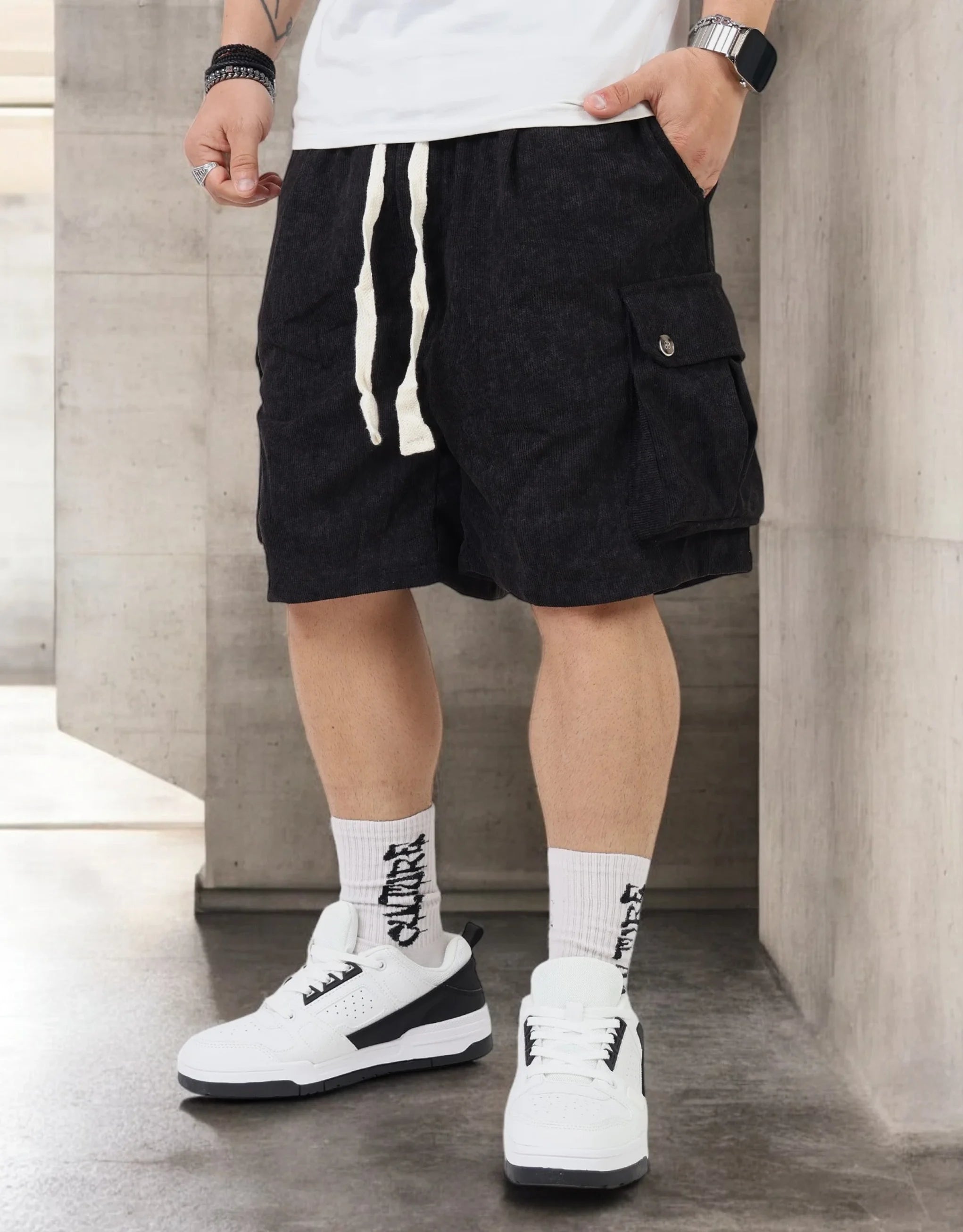 Stylish Men's Cargo PantsCorduroy Cargo Short