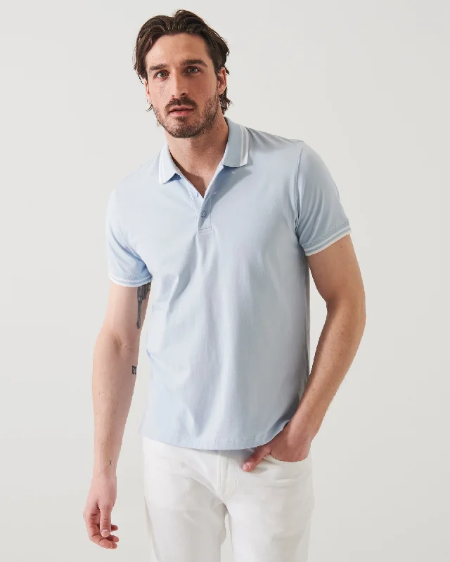 Men's Shirts with Barrel CuffsStretch Tipped Polo