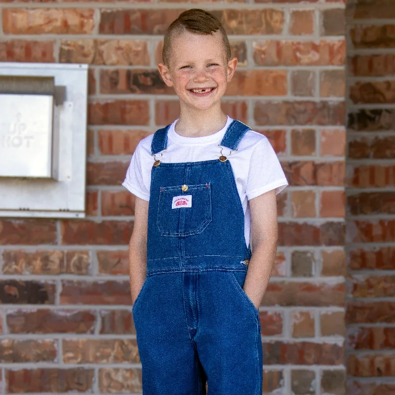 Casual Ripped Men's Jeans#9 Youth Stonewashed Blue Denim Bib Overalls - IRREGULARS