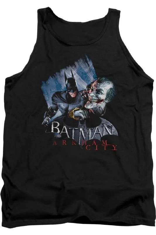 Men's Shirts with Full PlacketsBatman Arkham City Jokes On You! Adult Tank Top