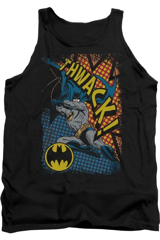 Men's Shirts with Rounded HemlinesBatman Thwack Adult Tank Top
