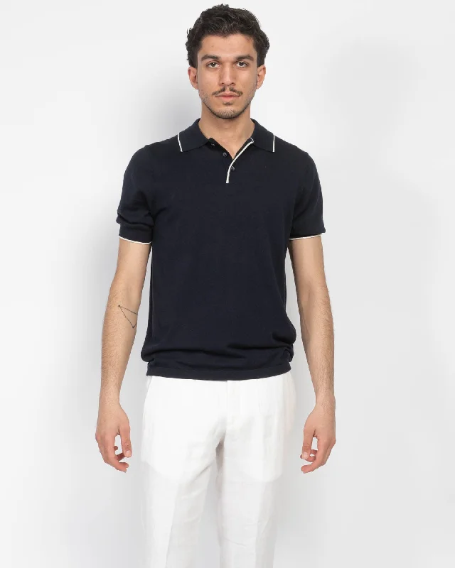 Men's Shirts with High NecksCupro Tipped Polo