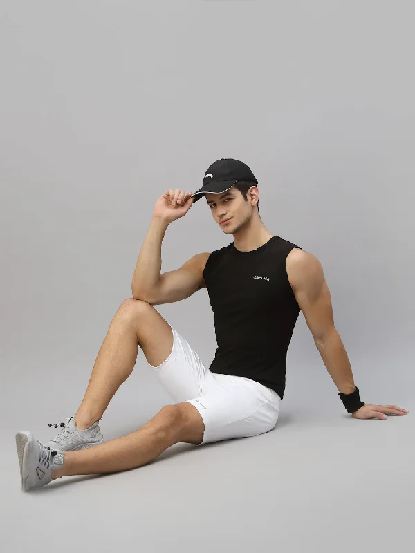 Warm Men's Fleece-Lined TopsJUMP USA Men Black Pure Cotton Sleeveless Solid Tank T-shirt Warm Men's Fleece-Lined TopsJUMP USA Men Black Pure Cotton Sleeveless Solid Tank T-shirt