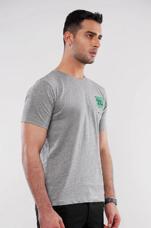 Durable Men's Work ShirtsGraphic T-Shirt - Heather Grey
