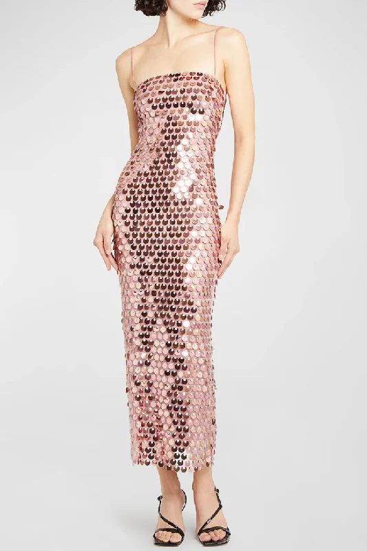 women's smart casual dressesSparkly Mermaid Sequin Spaghetti Strap Split Evening Maxi Dress - Champagne women's smart casual dressesSparkly Mermaid Sequin Spaghetti Strap Split Evening Maxi Dress - Champagne