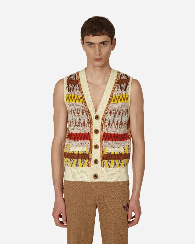Classic Men's Wool SweatersOrchestra Vest Beige