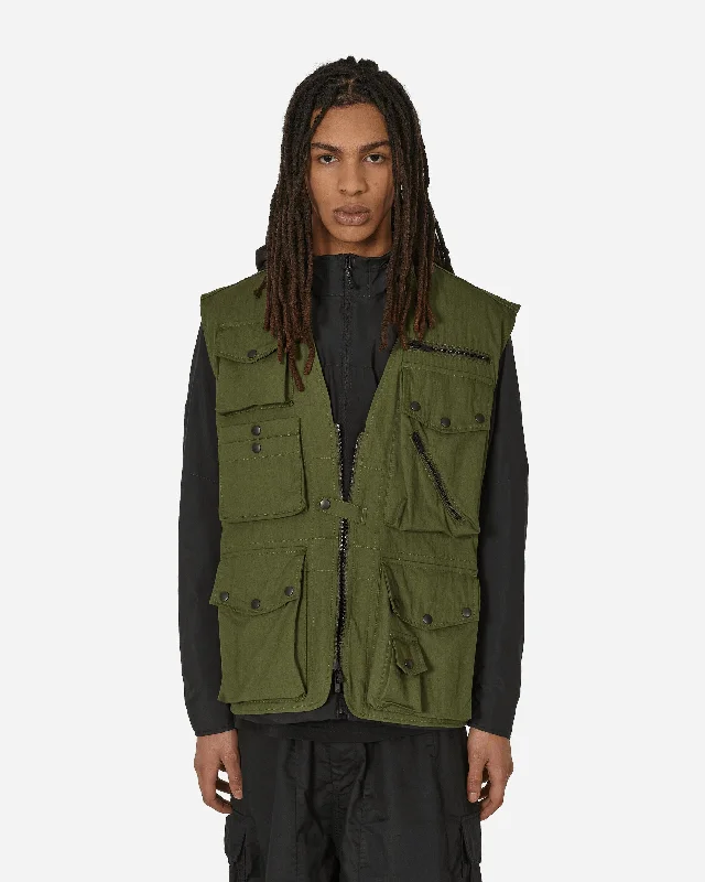 Men's Coats for AutumnC/N Oxford Cloth Field Vest Olive