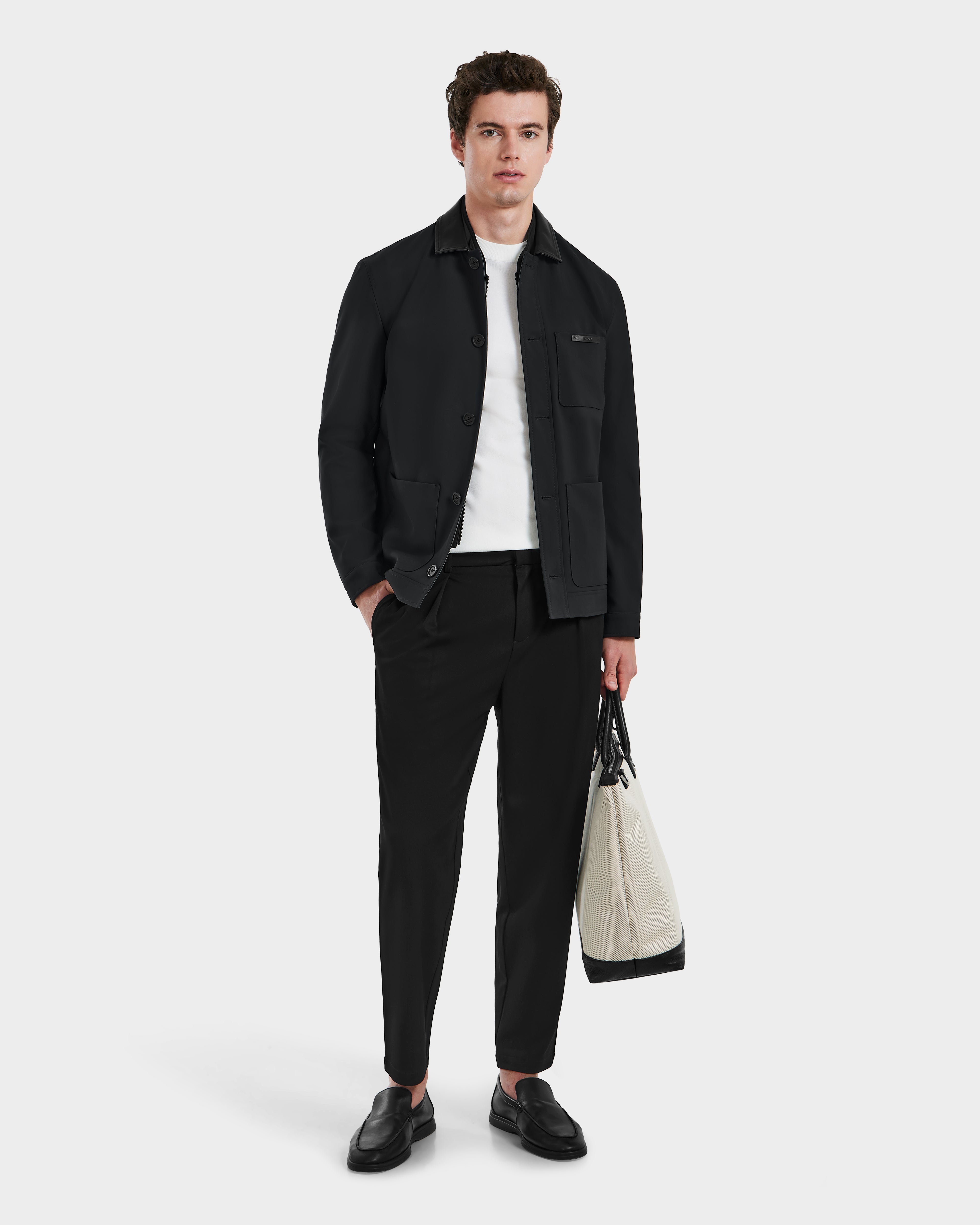 Men's Coats with Chest PocketsMATTHEW - 6125004 Black