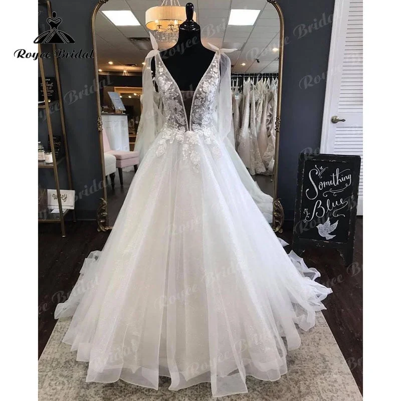 women's high-low dressesElegant Princess Shiny Glitter Sleeveless Wedding Dress with Detachable Bow Backless Lace Applique 2022 Women Vestidos de Fiesta women's high-low dressesElegant Princess Shiny Glitter Sleeveless Wedding Dress with Detachable Bow Backless Lace Applique 2022 Women Vestidos de Fiesta