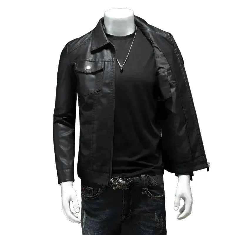 Men's Coats for Rainy WeatherMen's Slim Fit Faux Leather Jackets