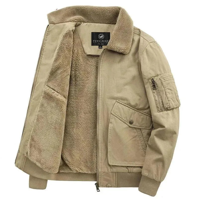 Men's Coats with Stretch FabricClassic Fleece Men Winter Jacket