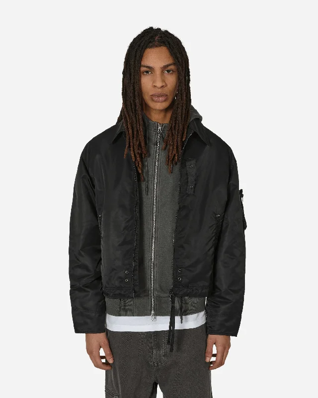 Men's Coats for Tall MenFlight Jacket Black