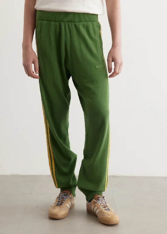 Men's Pants with Contrast Fabric PanelsNew Knit Trackpants