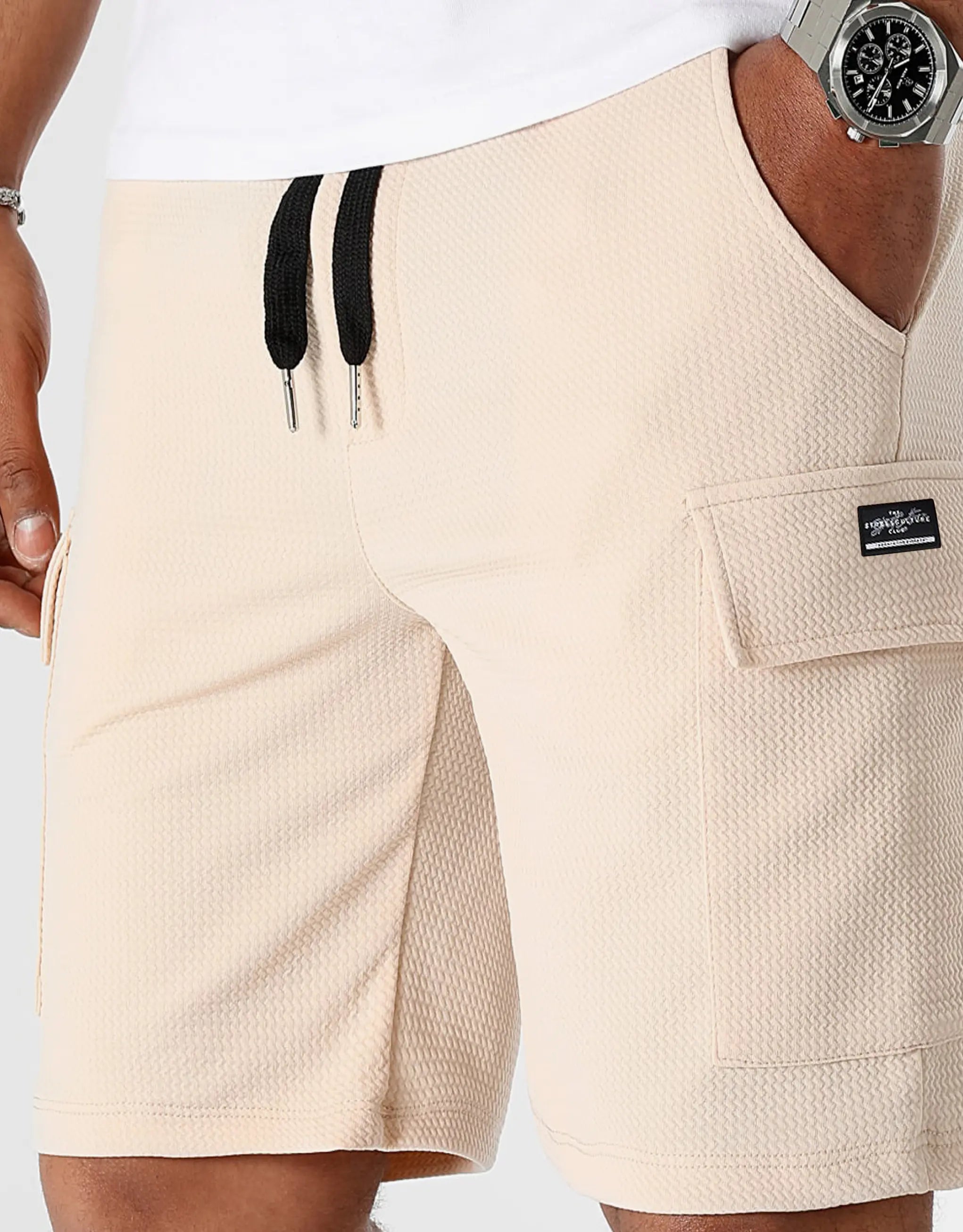 Men's Pants with Embroidered DesignsCargo Short