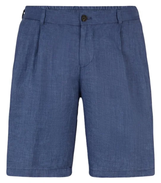 Men's Dress Pants for Special OccasionsID24156-Joop Blue Linen Short