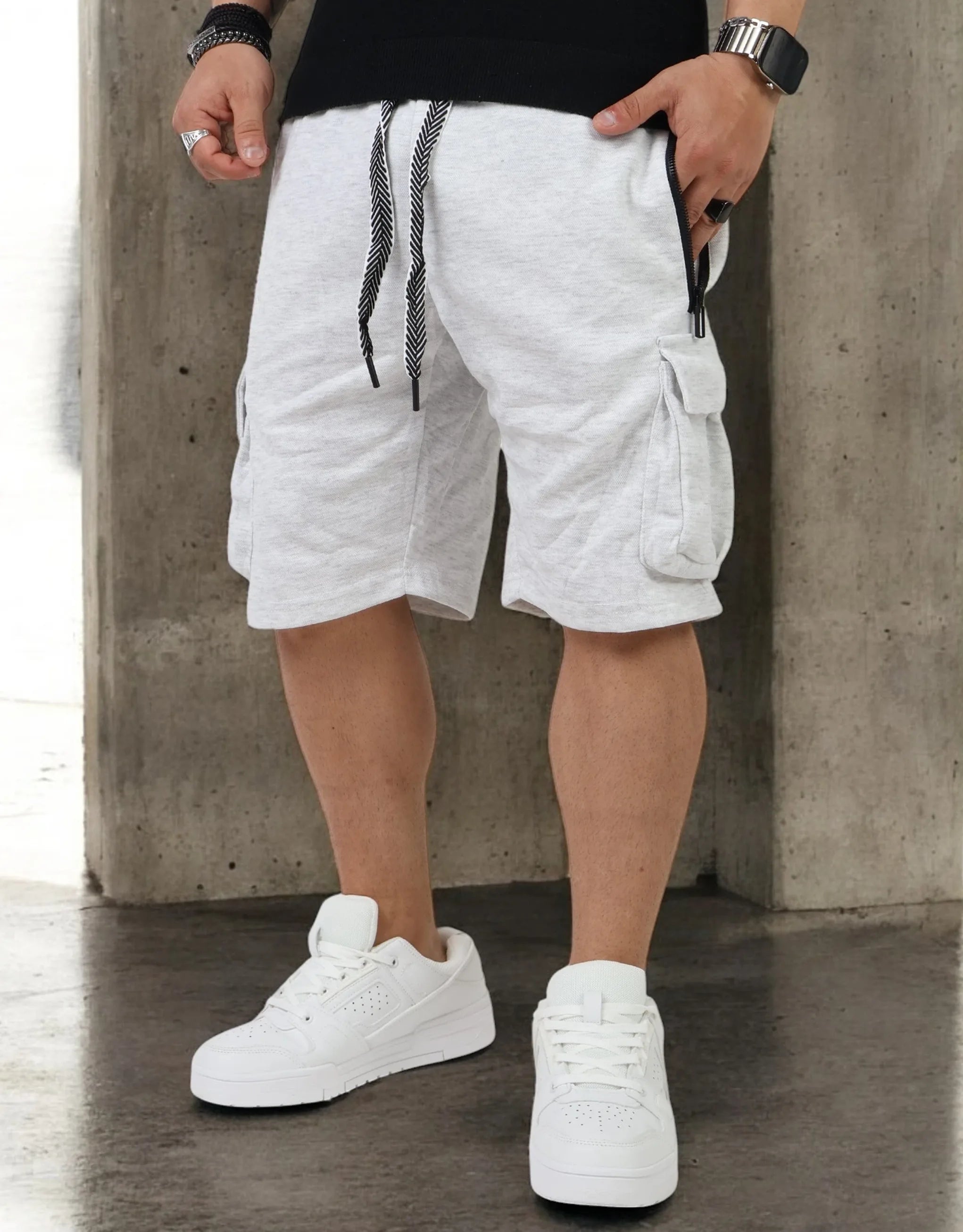 Men's Pants with Pleated FrontsCargo Short