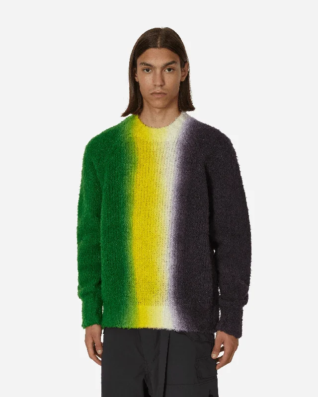 Men's Sweaters in Metallic ColorsTie Dye Knit Sweater Multicolor