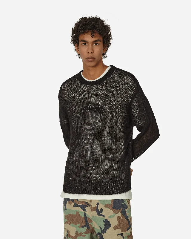 Men's Sweaters with ThumbholesS Loose Knit Sweater Black