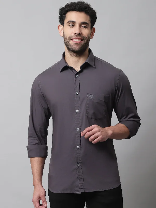 Men's Pants with Flat-Front DesignsMen's Dark Grey Casual Plain Stretch Full Sleeve Shirt Men's Pants with Flat-Front DesignsMen's Dark Grey Casual Plain Stretch Full Sleeve Shirt