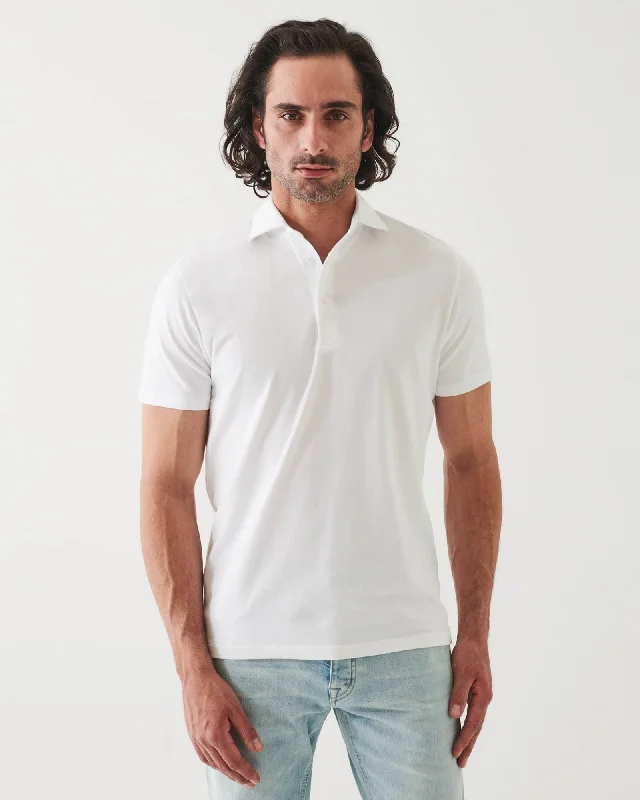 Men's Shirts with Ruffled HemlinesIconic Short Sleeve Polo